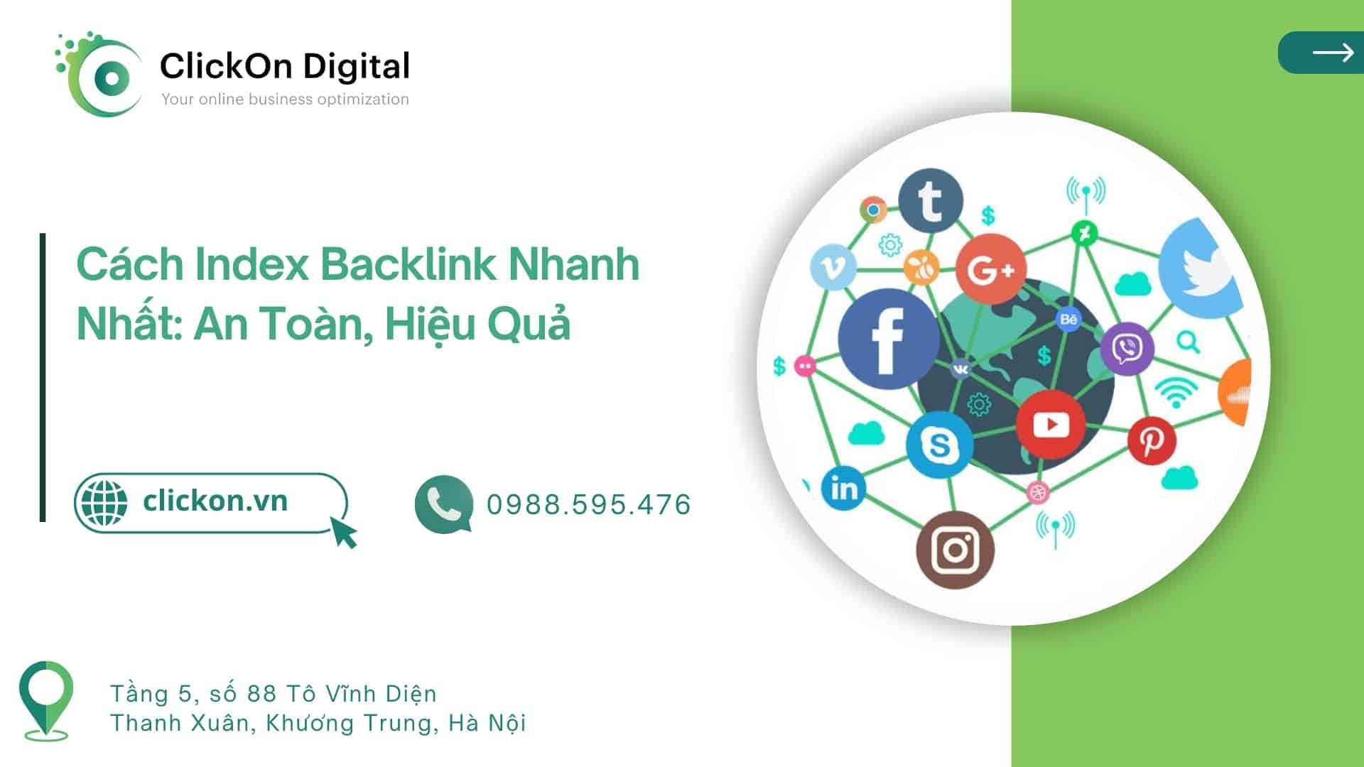 Cách Index Backlink Nhanh Nhất: Đảm Bảo An Toàn, Hiệu Quả – ClickOn Digital